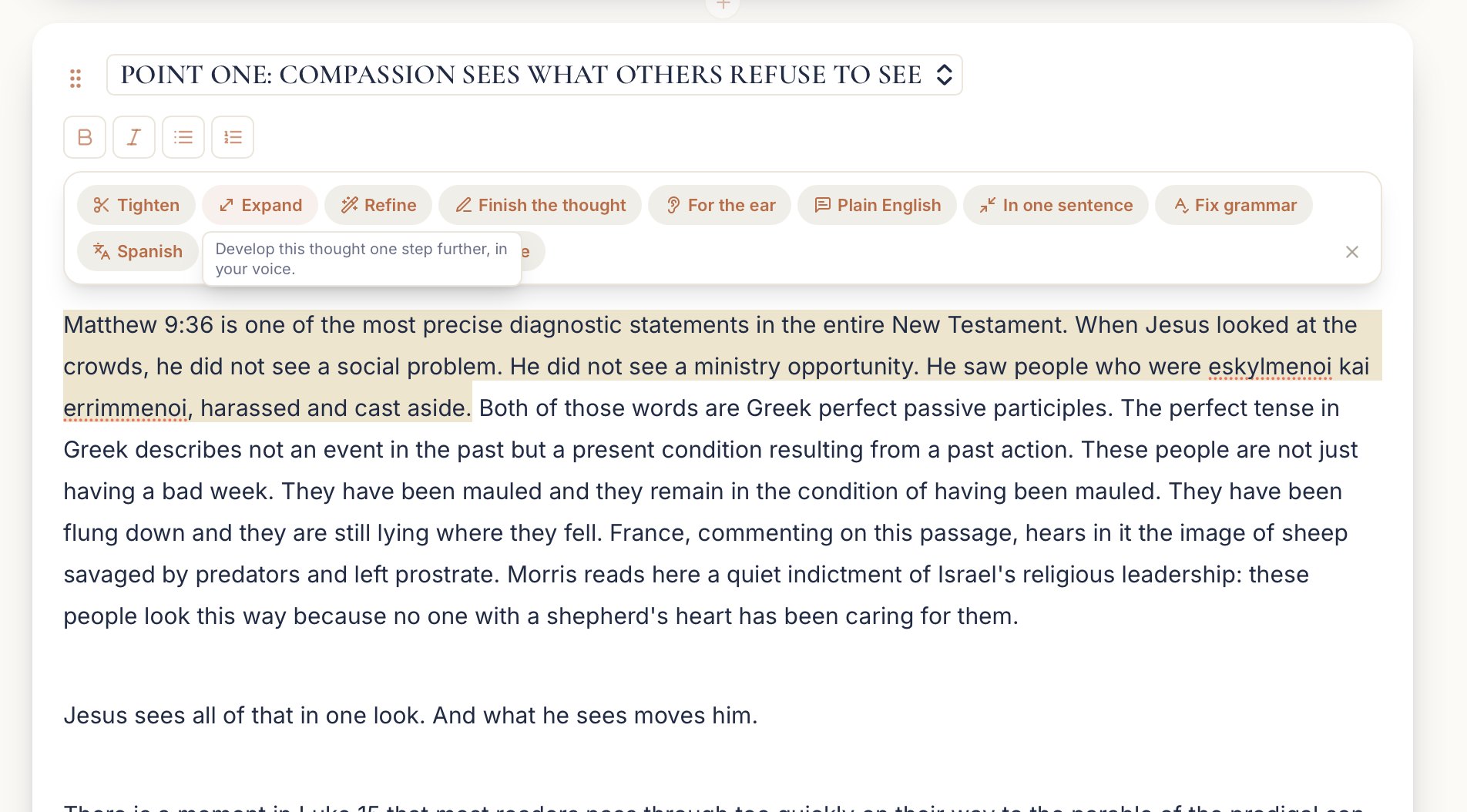 pastorsra.com · a sentence highlighted
